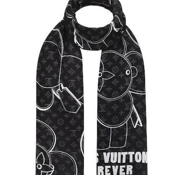 Louis Vuitton, Accessories, Louis Vuitton Graphite Vivienne Scarf